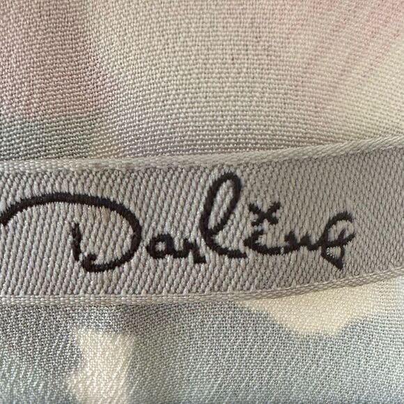 Darling Lulus Ashley Floral V Neck Bodice Fit Flare Skater Tulle Dress S - Picture 10 of 12